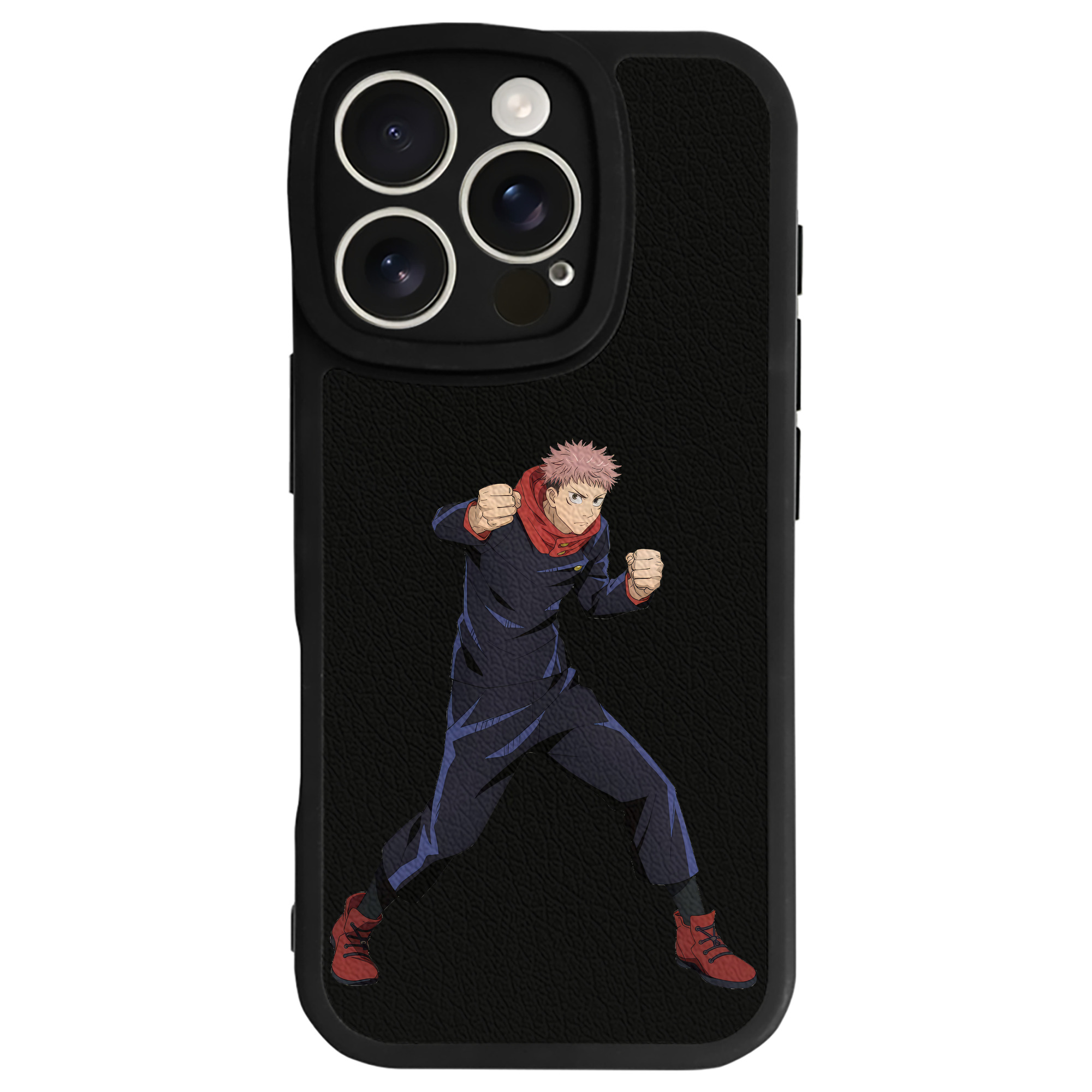（画像用） 呪術廻戦 Jujutsu Kaisen 【iPhone 16シリーズ対応】シリコンスマホケース（レザー調） 材質：シリコン